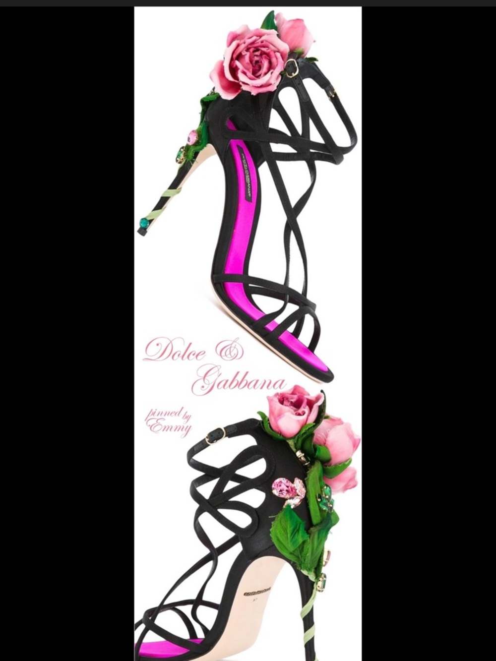 *RARE* Dolce & Gabbana Kiera Pink Rose Heel - Picture 7 of 12